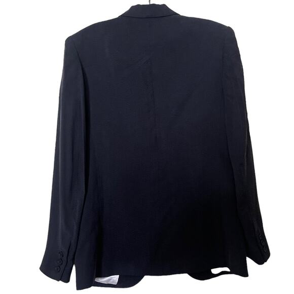 Smythe Blazer 90’s Style Black One Button Single Breasted Jacket Size Small - Picture 5 of 8